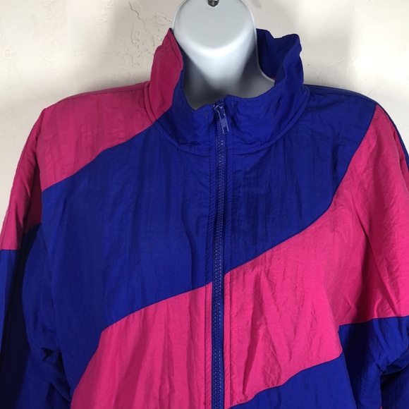 Vintage PK Elliot blue and pink jacket size small - Picture 2 of 11